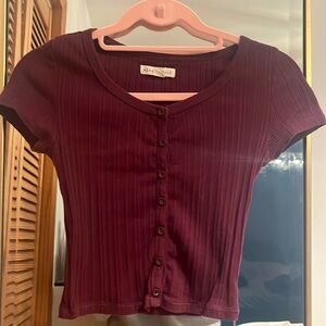 Aeropostale Maroon Top